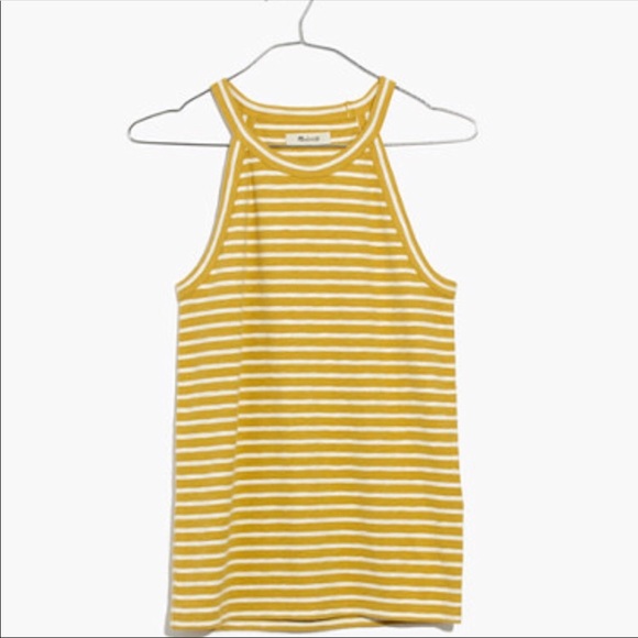 Madewell Tops - Madewell cotton striped tank top size medium